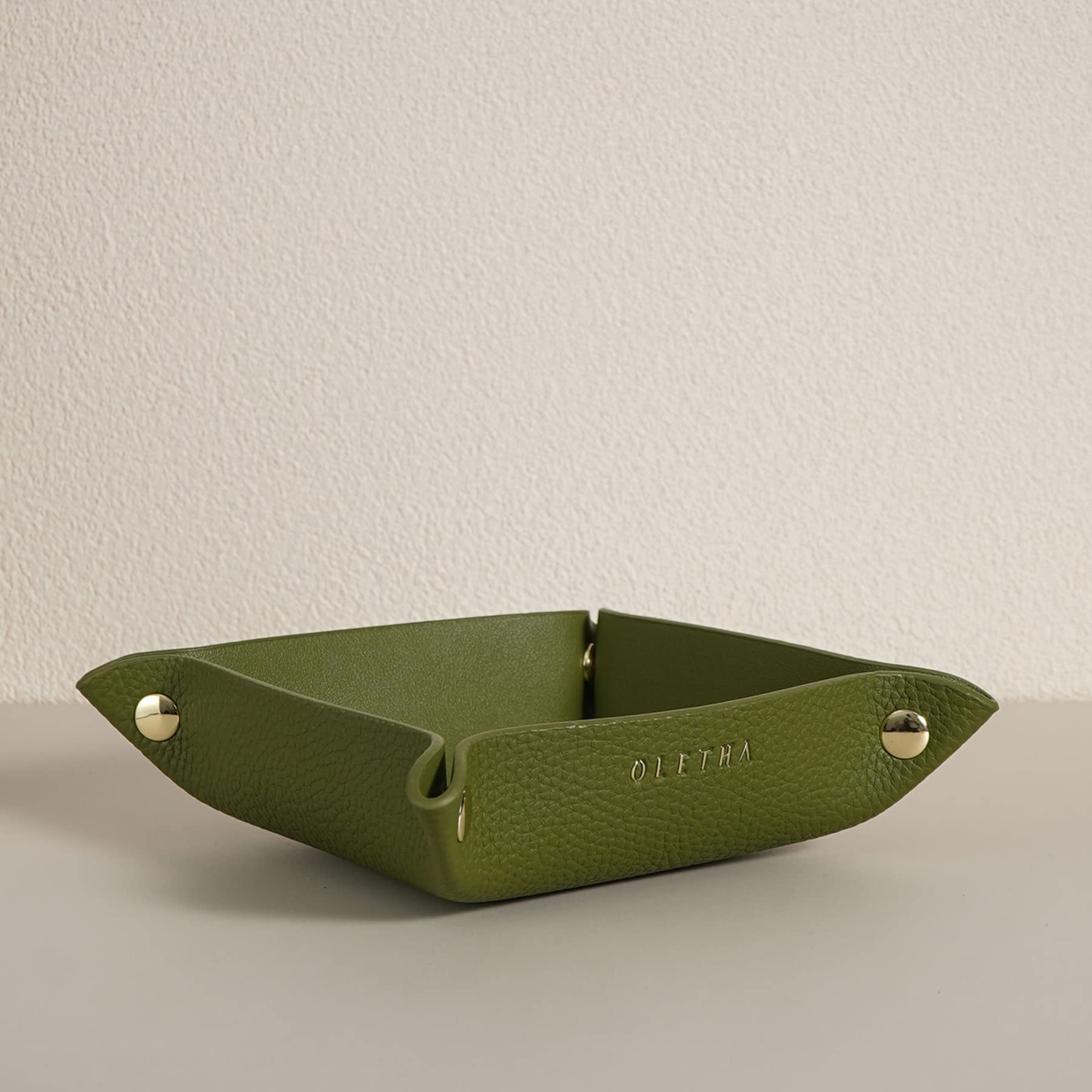 Photo 1 of OLETHA Foldable Valet Tray, Green
