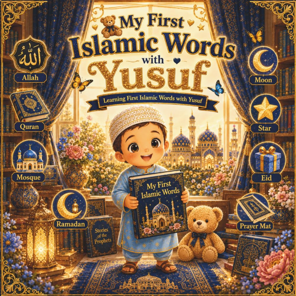 My First Islamic Words with Yusuf: Learning First Islamic Words with Yusuf: A Muslim Toddler Vocabulary Book for Ages 2–5 Featuring Allah, Quran, Mosque, Ramadan, Eid, Dua, Prayer, and More