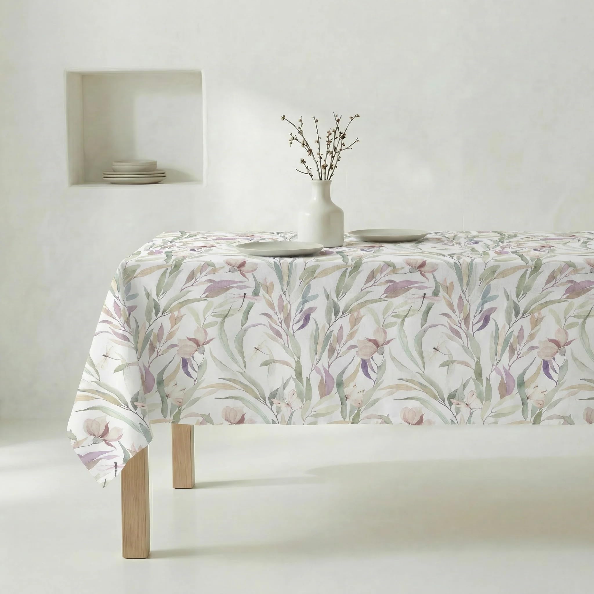 BELUM | Obrus 250x140 cm przeciw plamom 100% bawełna żywiczna Model 0120-248, obrus bez ceraty, obrus w dotyku bawełna, obrus wodoodporny, odporny na plamy