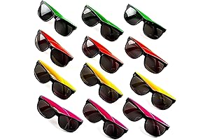 Neliblu Neon Party Sunglasses Bulk for Kids, 24 Pack with UV Protection: Electrify Their Style!