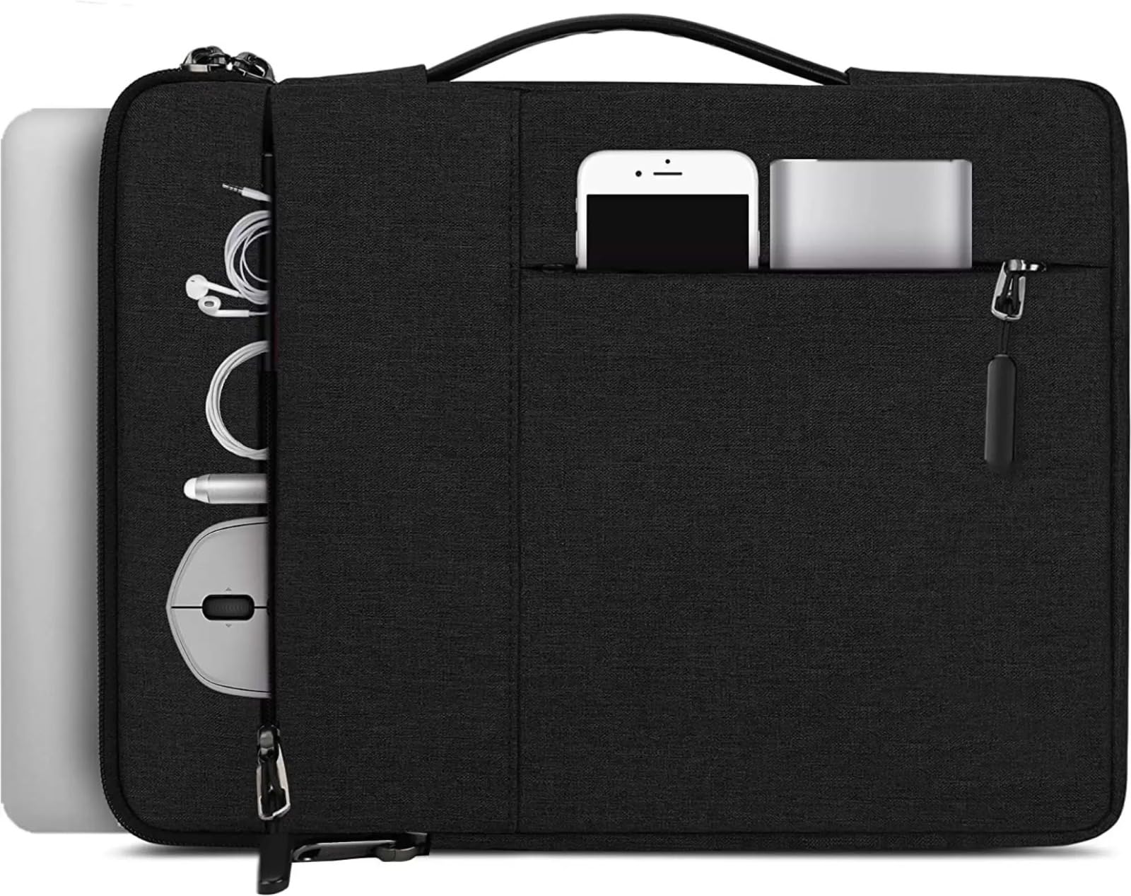 See full amazon price history chart for GOKRU Laptop Sleeve Oxford Fabric 15inch Notebooks Compatible with 2 Front Accessory Pockets with Handle Case Cover Ideal for Men and Women Office (Black) GOKRU Laptop Sleeve Oxford Fabric 15inch Notebooks Compatible with 2 Front Accessory Pockets with Handle Case Cover Ideal for Men and Women Office (Black) (B0CF9ZT79N) Amazon Price History, Amazon Price Tracker