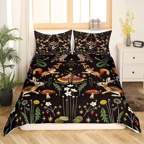 Miniatura 8 de Erosebridal Funda de edredón de mariposa para niñas y niños, juego de ropa de cama de teñido anudado con mariposas de acuarela, funda de edredón de