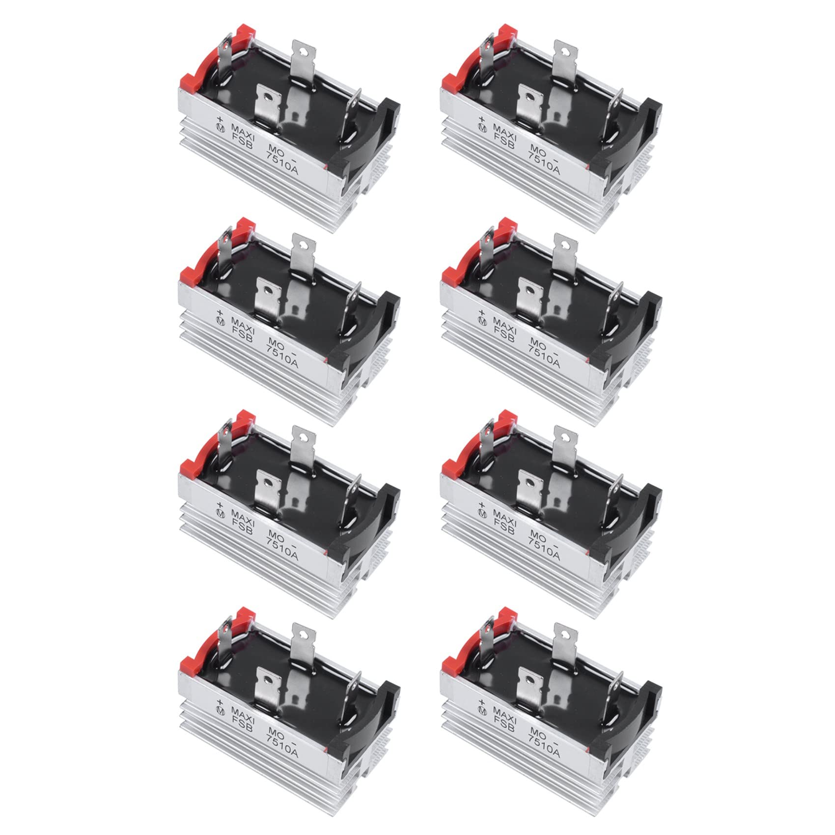 Jnchdghwa 8X Aluminum Heatsink Base Single Phase Bridge Rectifier Diode 75A 1000V