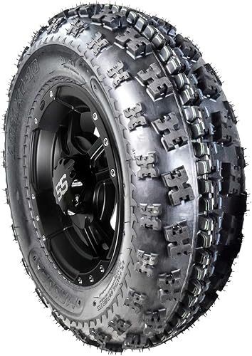 Miniatura 2 de Juego de 4 para llantas YAMAHA Banshee 350 negras ITP SS112 y llantas MASSFX