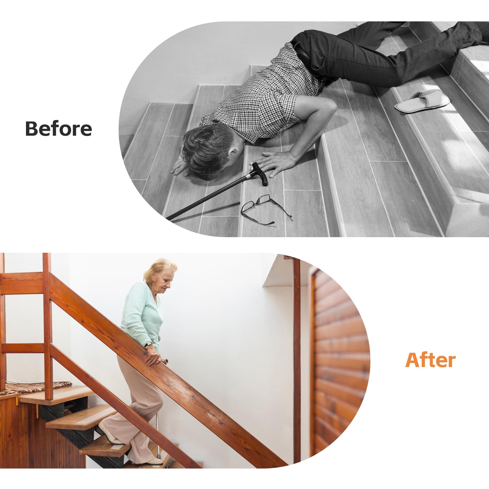 VMUTGA Cinta Antideslizante Transparente 5cm X 10m, Autoadhesiva para Escaleras, Impermeable para Interior y Exterior
