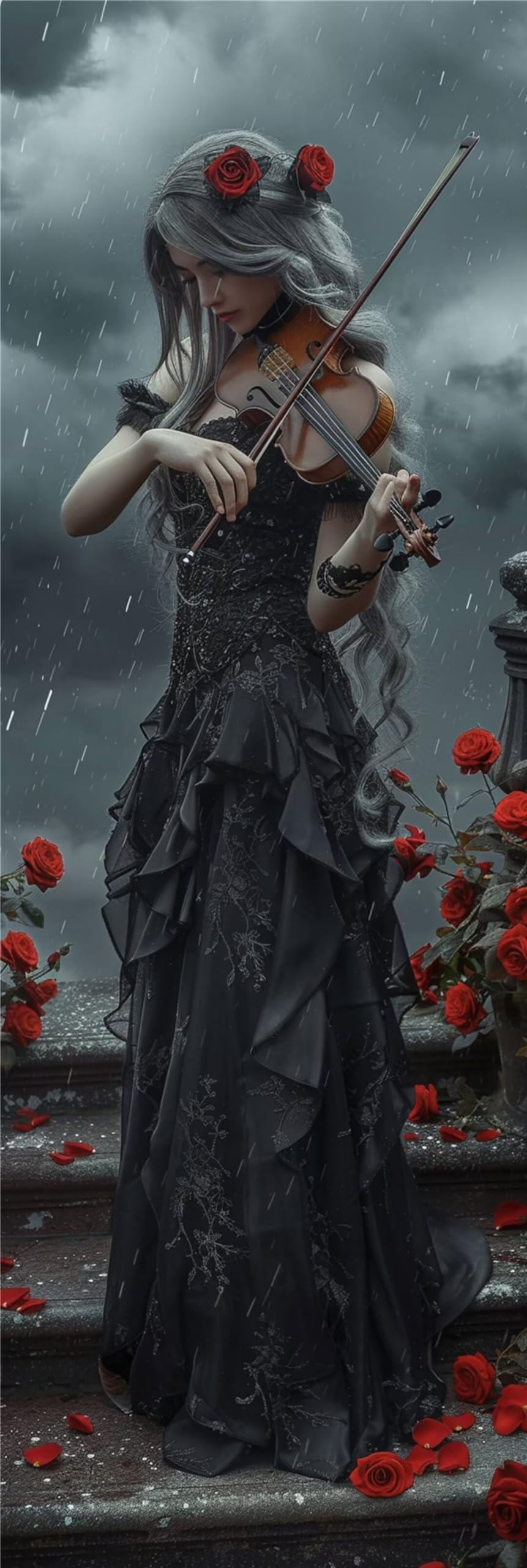 Diamond Painting Geige 150x50cm - DIY Diamant Kunst Für Erwachsene Mit Full Zubehör