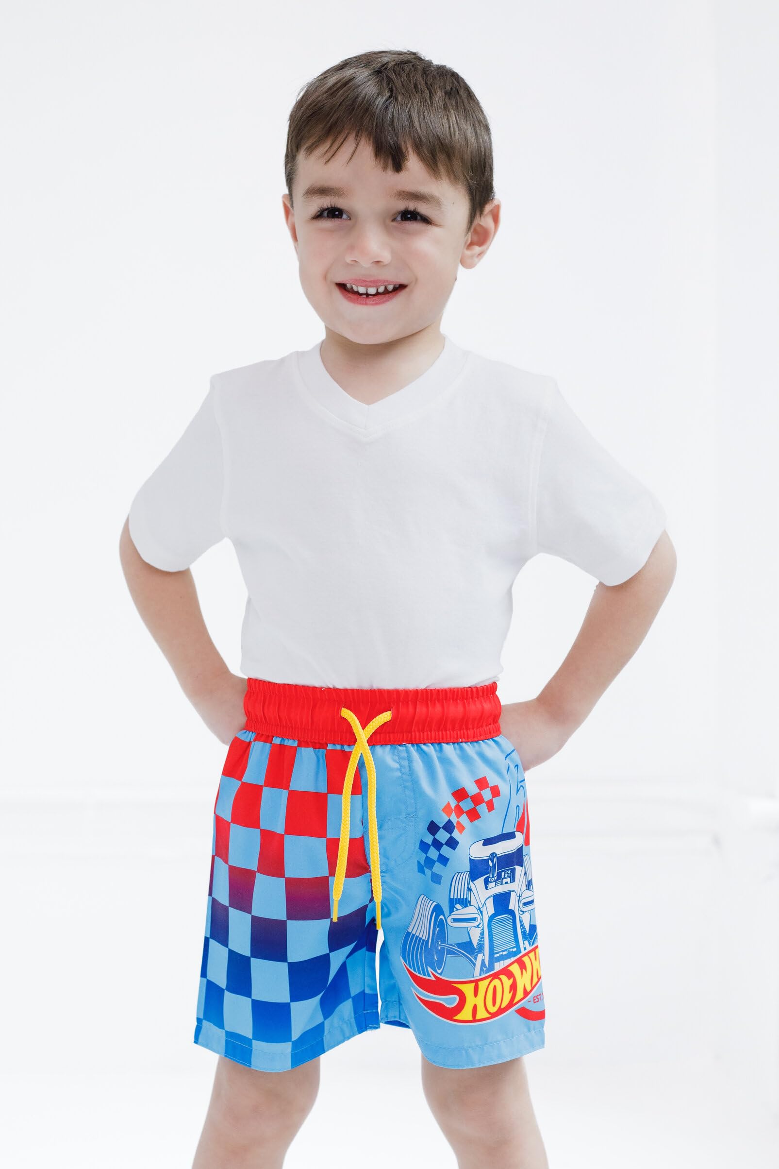 Hot Wheels Costume da bagno UPF 50+ da bambino a bambino (3T - 7-8)