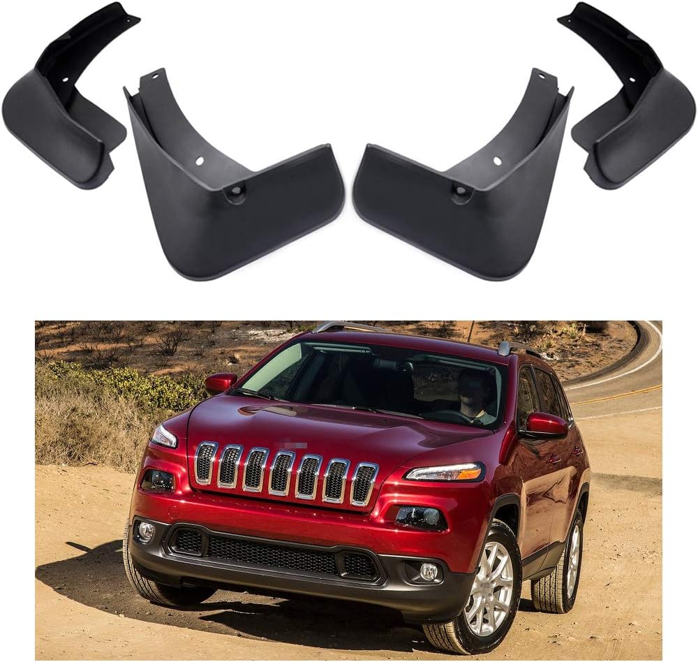Car Mudguard Fender Mud Flaps Splash Guards Compatible with Jeep Cherokee 2014 2015 2016 2017 2018