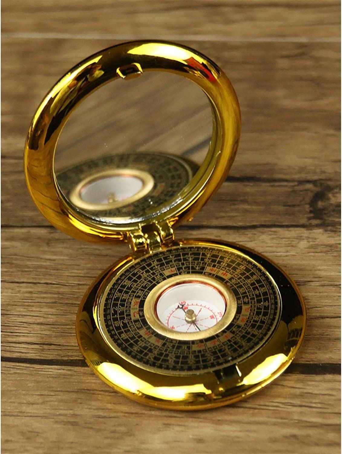 Brújula pequeña Placa Feng Shui Brújula for Principiantes de Alta precisión Disco Integral Tres en uno de Tres yuanes for Llevar con Usted Brújula China Antigua