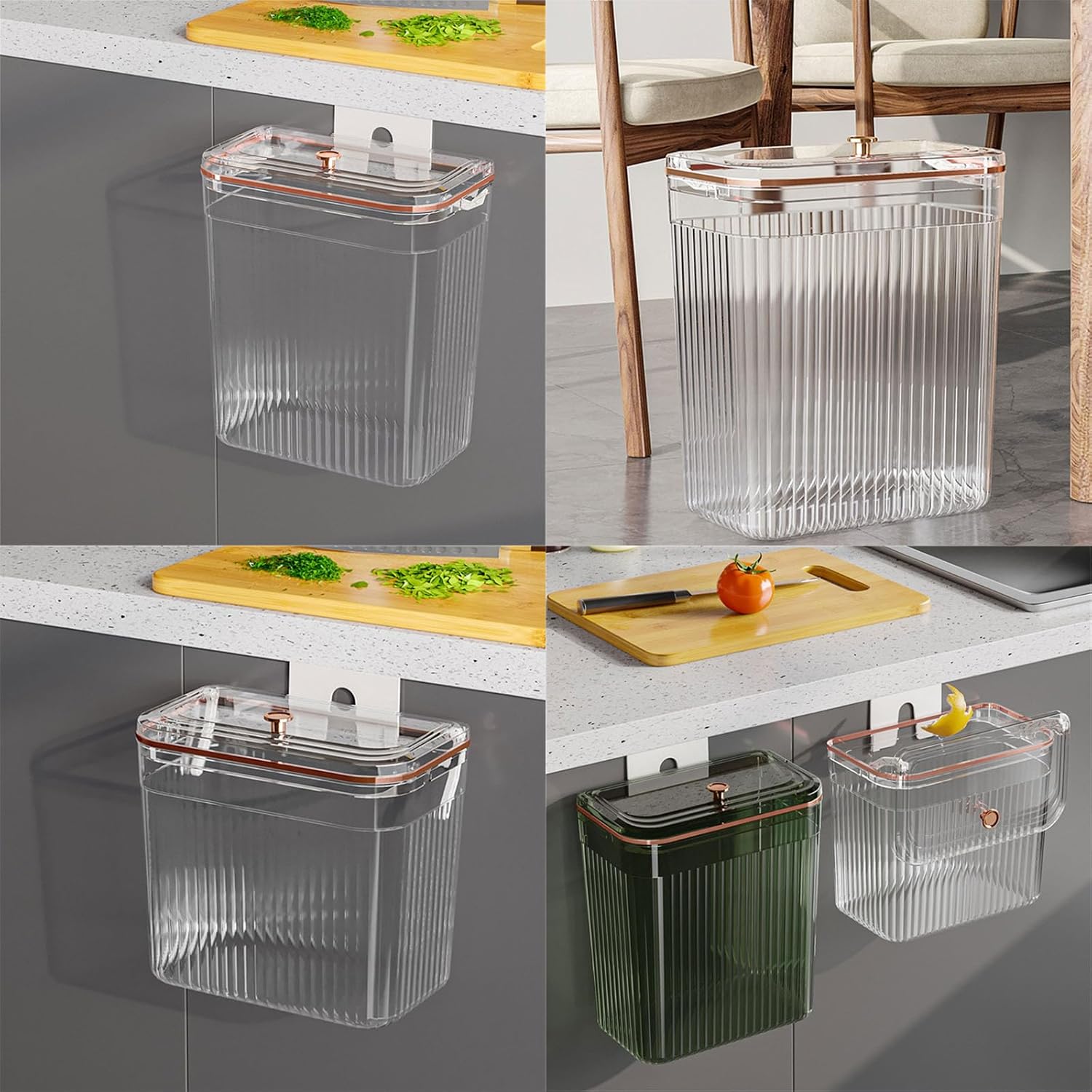 Easy Wall Mounted Trash Can Suitable for Small Households and Environment Friend Users Wastebaskets