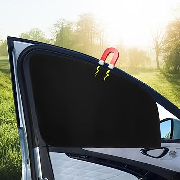 Ovege Car Window Shades Magnetic Driver Side Window Shades Car Privacy Curtain 2pcs