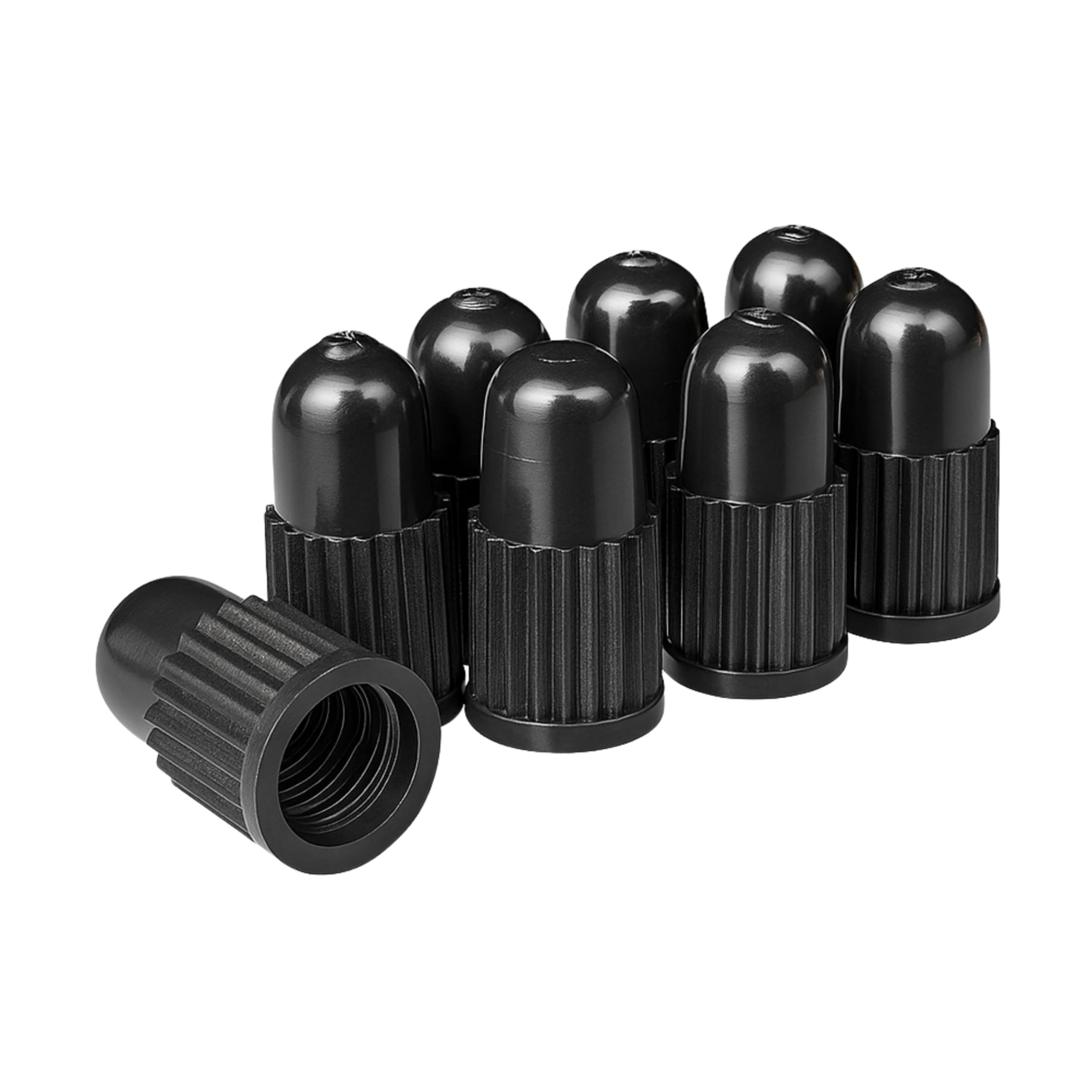 20 Tappi Antipolvere In Plastica Per Valvole Presta - Copri Valvola Per Pneumatici Bici, Neri, Antiscivolo - 2