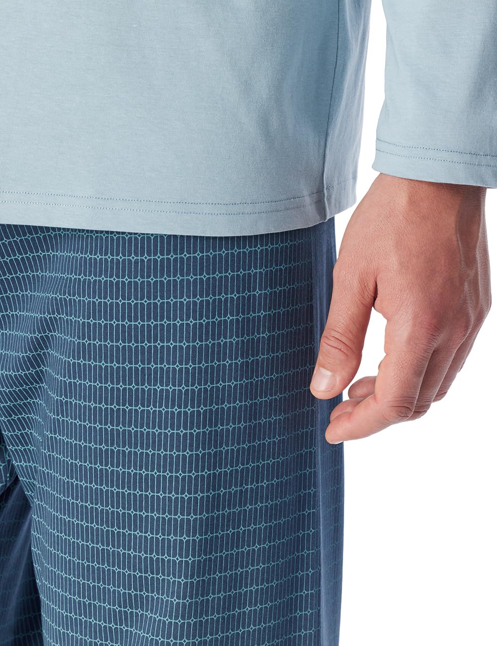 Schiesser Herren Schiesser Herren Schlafanzug Lang - Nightwear Set Pyjamaset (1er Pack)
