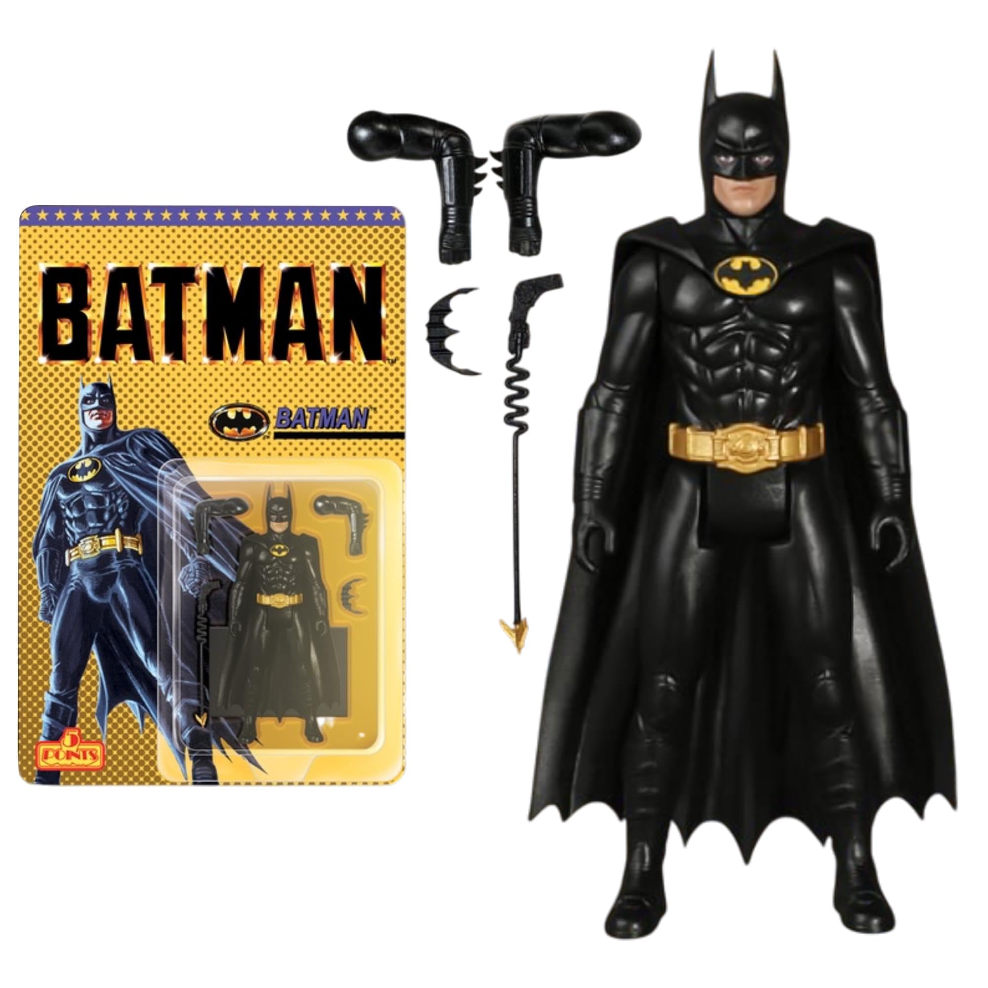 MEZCO BATMAN 1989 バットマン 1/12 アクションフィギュア Amazon.com: Mezco Toyz Batman 1989 5 Points Action Figure