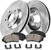 Callahan Front Brake Kit for Honda Civic 2013-21, Accord 2003-12, Acura ILX 2014-15 - Ceramic Pads, Rotors & Hardware
