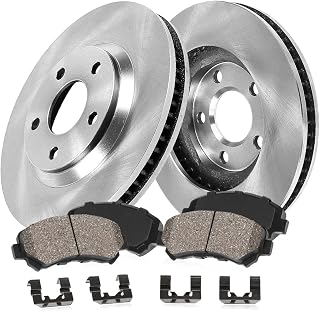 Callahan Front Brake Kit for Honda Civic 2013-21, Accord 2003-12, Acura ILX 2014-15 - Ceramic Pads, Rotors & Hardware