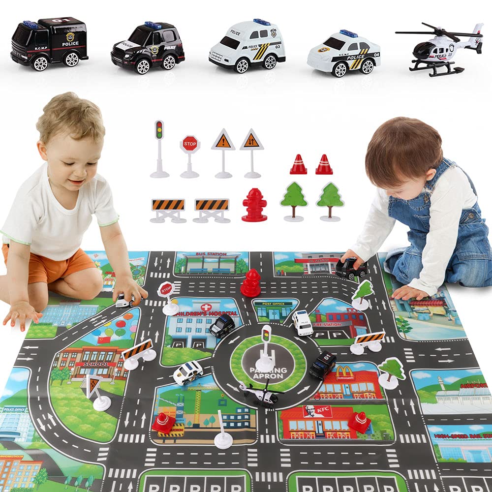 Buy Airplane Toys for 3 Year Old Boys with Light and Sound,Police car