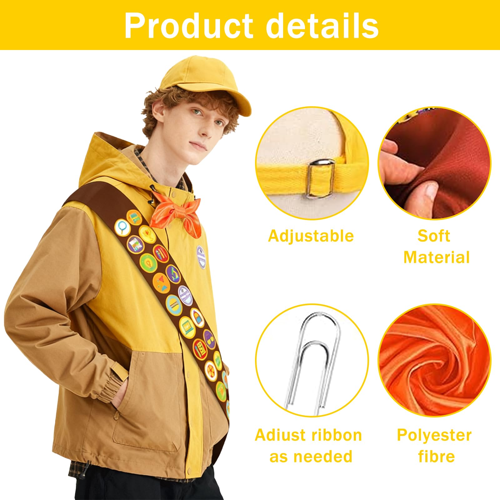EDLMKM 6PCS Scout Costume, Scout Costume Set - Image 3