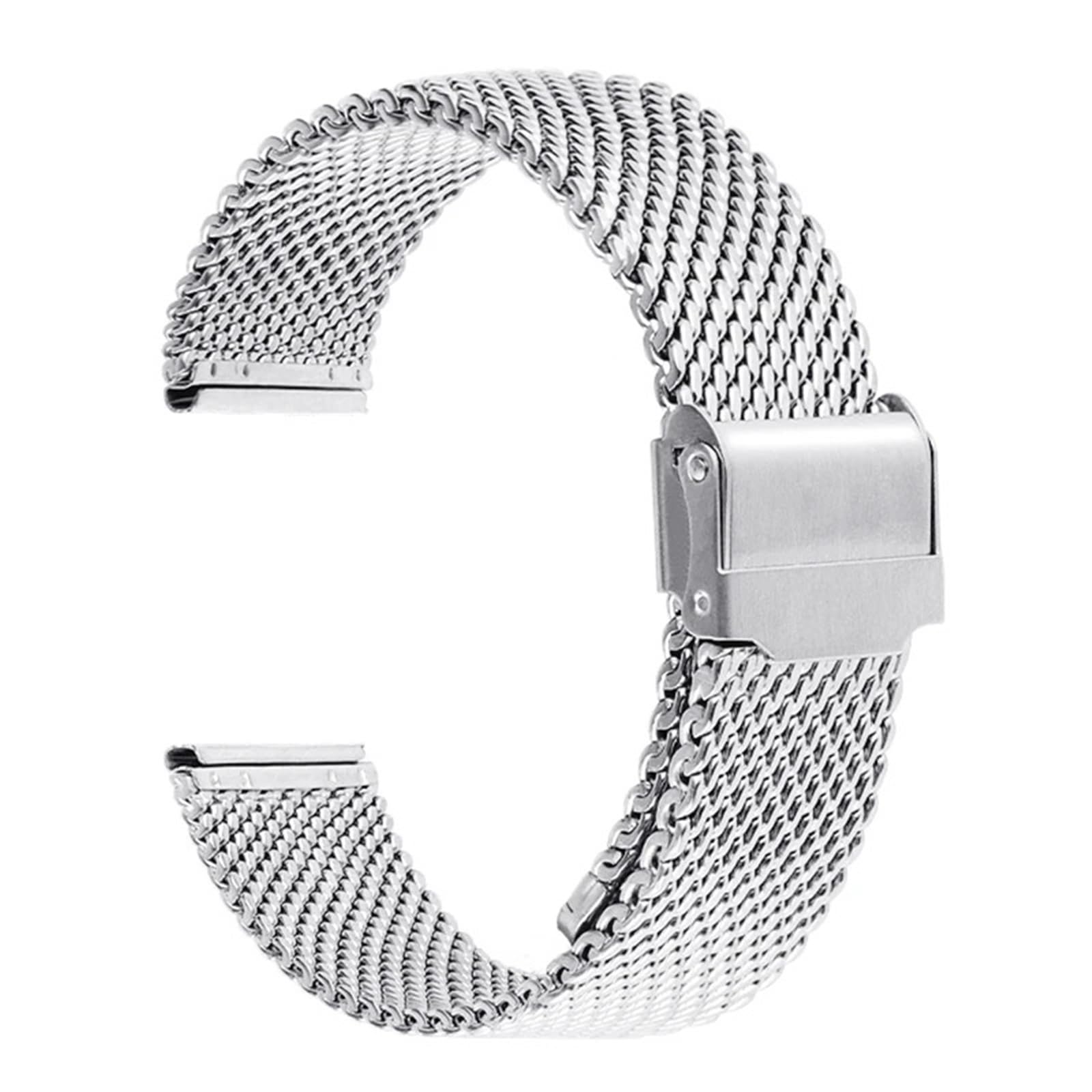 Bracelets milanais d'acier inoxydable de montre intelligente de bracelet de maille de 1.0mm 18mm 20mm 22mm 24mm