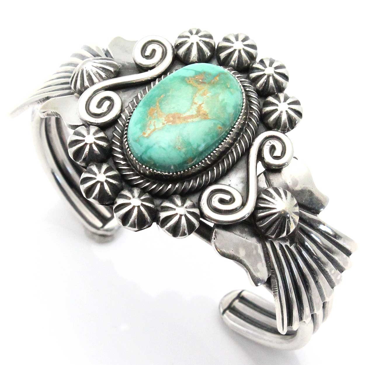 L7 Enterprises Navajo Three Wire Turquoise Bracelet