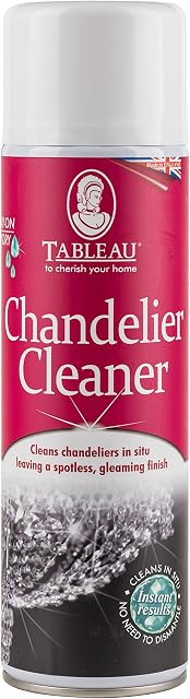 Tableau Chandelier Cleaner, Easy to Use Spray to Clean Traditional Chandeliers, Metal and Glass Light Fittings. 500ml