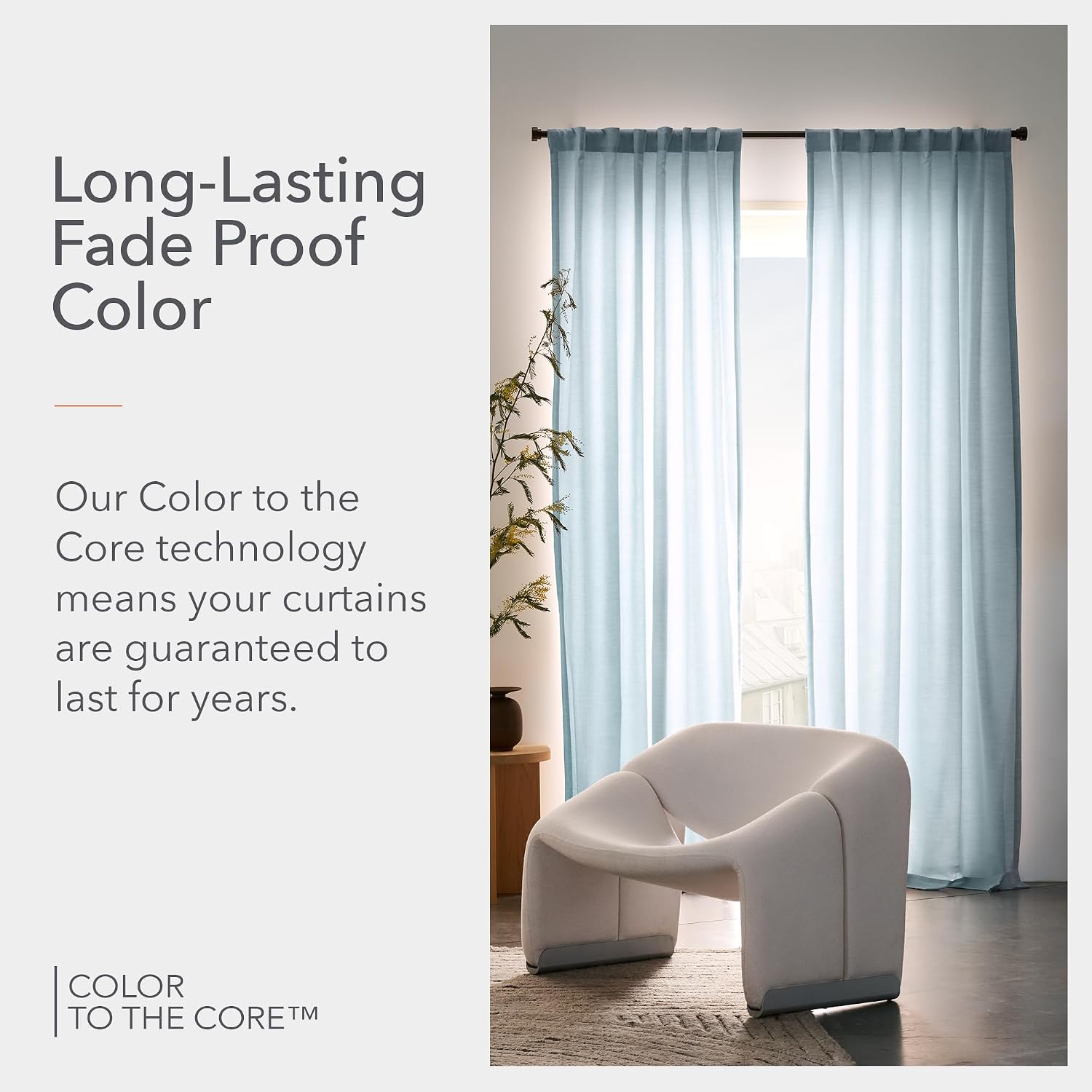 Sunbrella Durant Light Filtering Curtains | 50 in. W X 84 in. L | Turquoise | Fade Proof Drapes with UV Protection | Versatile Hanging Options for Home Decor | Single Curtain Panel