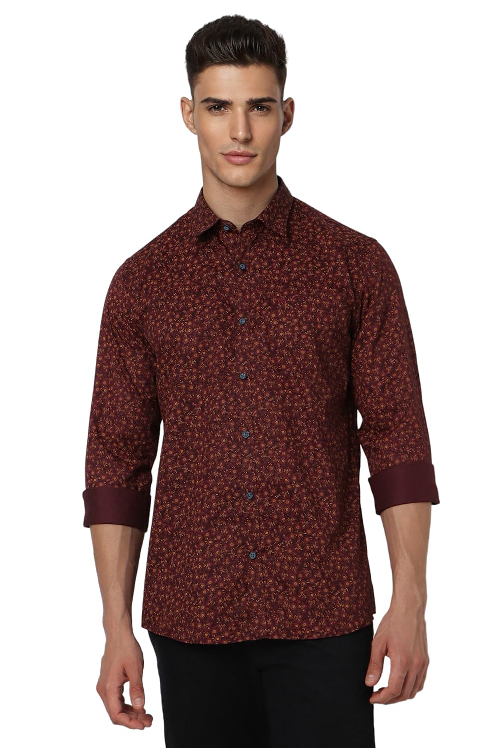 peter england Men Cotton Solid Slim Fit Shirt-picture-44