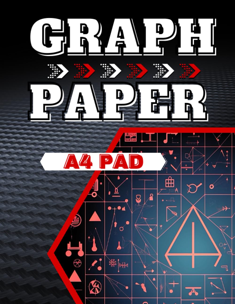 Matz TrendzGraph Paper A4 Pad: Maths Grid Paper Notebook for Teachers Students and Professionals Squared Paper for Teens and Adults