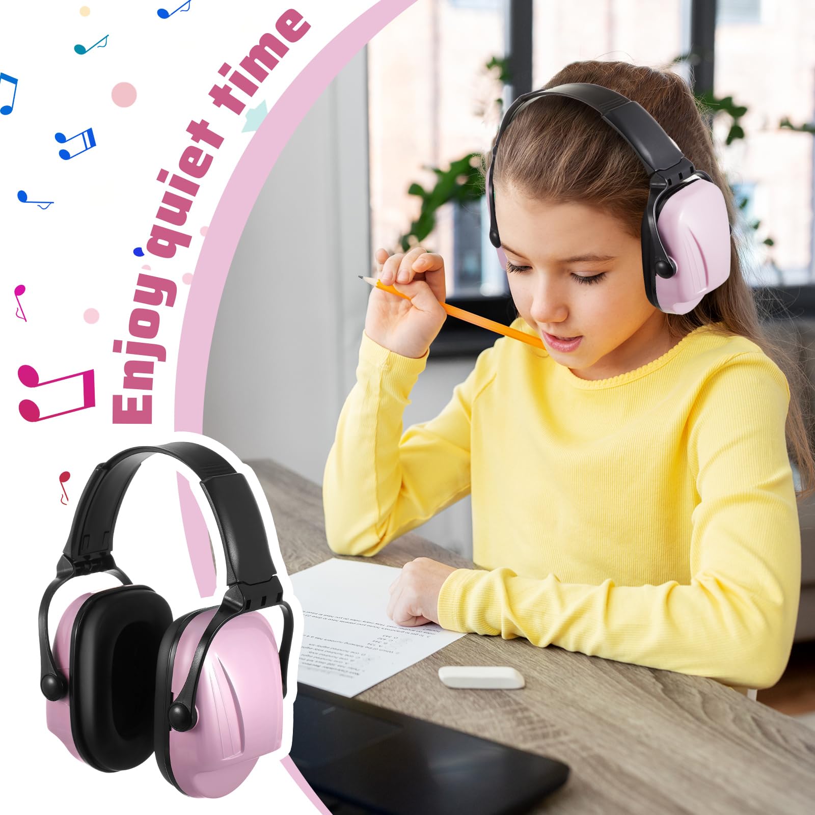 Amylove 12 Stücke Kinder Ohrenschutz Geräuschunterdrückung Kopfhörer Ohrenschützer Bulk 30db Sensorische Kopfhörer (Pastell-Stil)