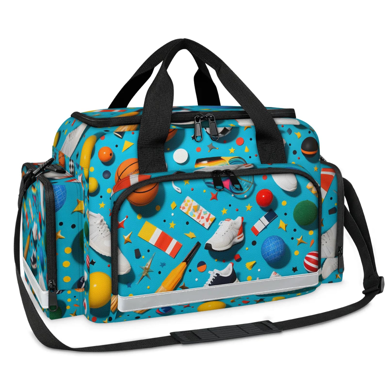 GzLeyigou First Aid Bags Empty, Futsal Football Emergency Bag First Aid Kit Multiple Compartment Kit Carrier On Call Trauma Bag For Paramedics Emergency Medical Supplies Kit