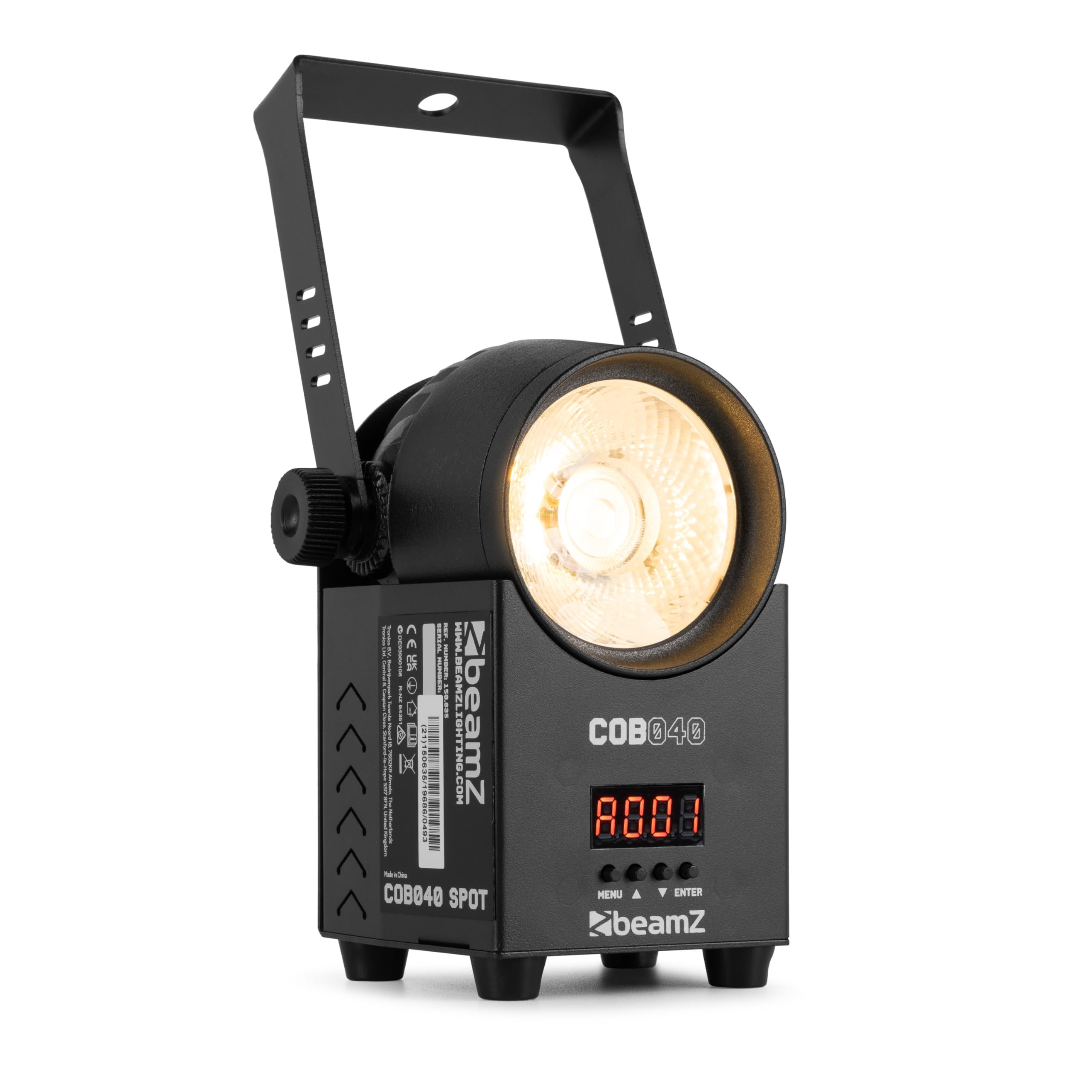BeamZ COB040 Spot LED COB bicolor 40W DMX | Haz uniforme y suave, reproducción natural del color, regulación precisa, para teatro y estudio