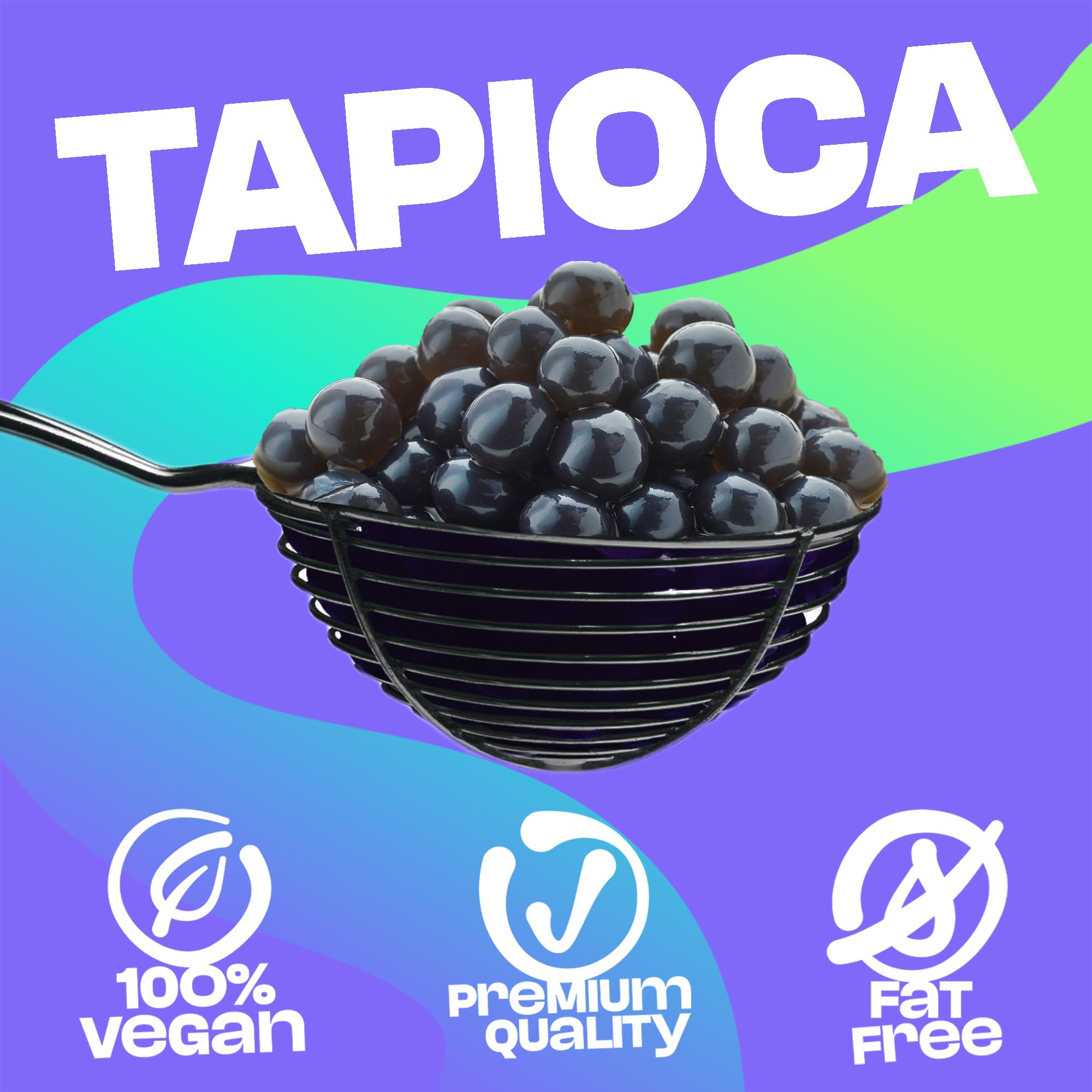 Bubble Mania Popping Boba Burbujas de frutas para Bubble tea/Té de burbujas - Paquete de 4 perlas de Tapioca que revientan frutas - Listo para comer (Fresa, Mango, Maracuyá, Manzana)