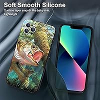Vista 2 de Funda compatible con iPhone 14 Pro Max, funda para teléfono Bass Fish Jumping a prueba de golpes