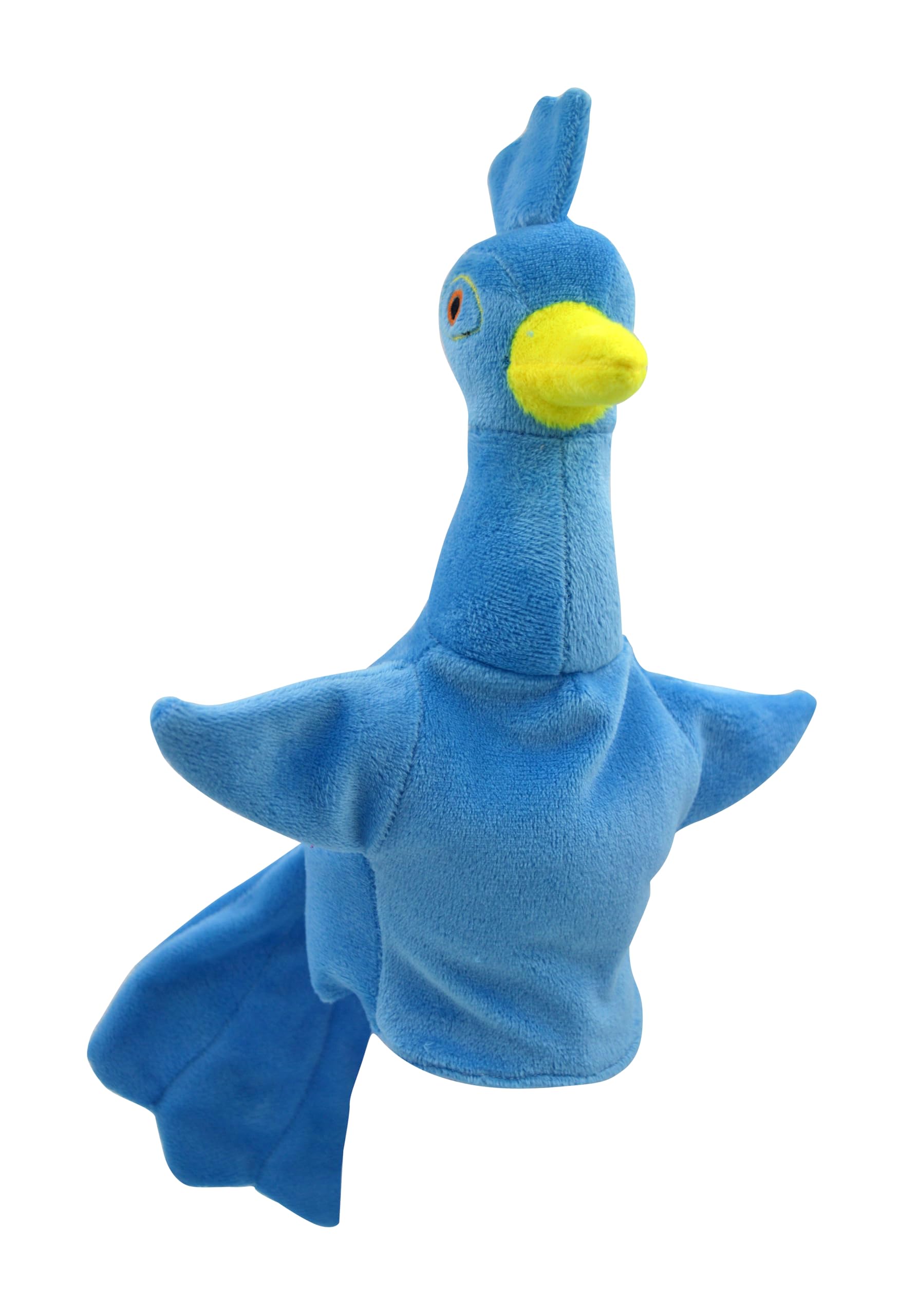 Animal Hand Puppet for Kids - Educational Storytelling Interactive Plush Animal Hand Puppet for Learning (4-8 inches) (Peacock)