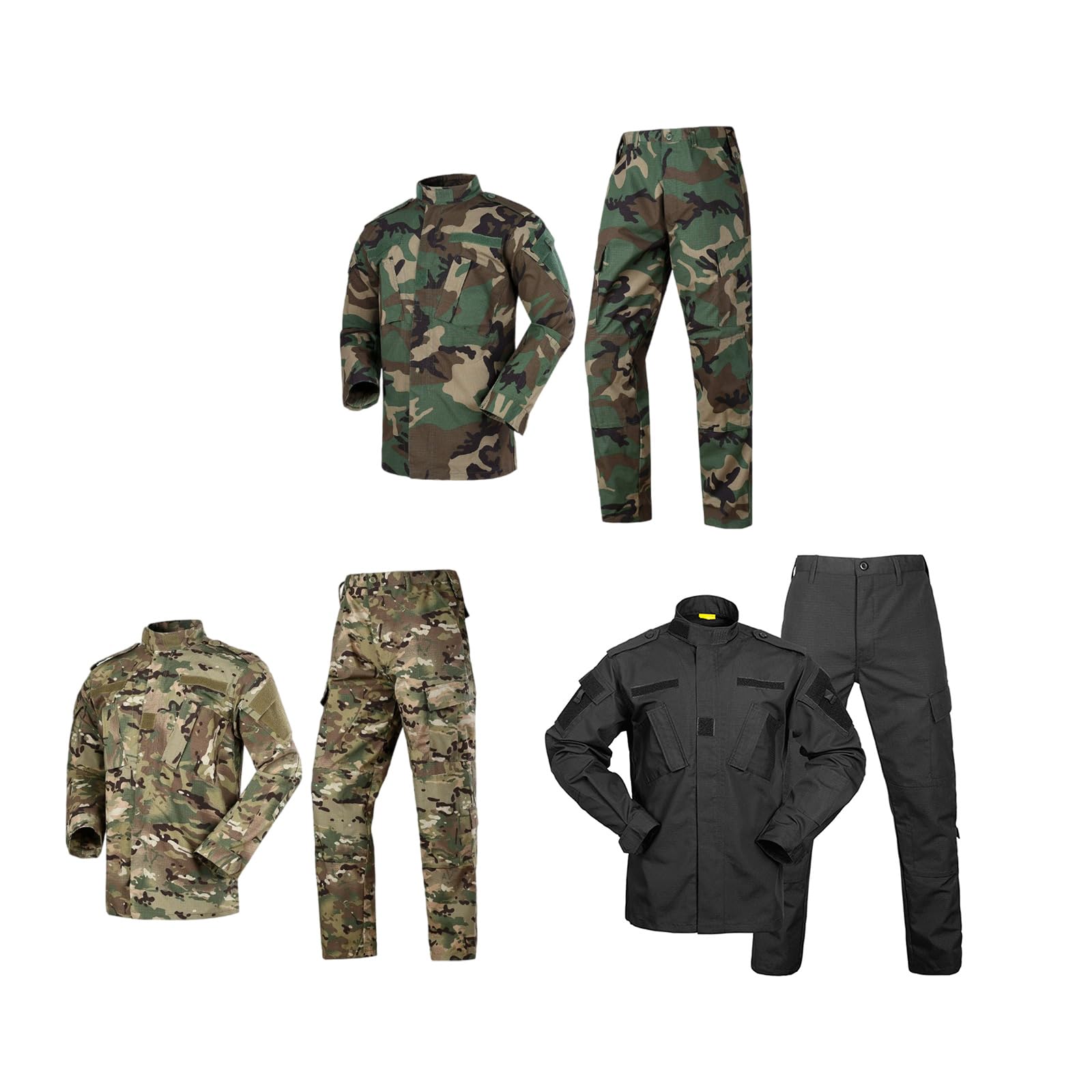 Tuta da allenamento traspirante traspirante misto cotone mimetico abbigliamento per sport all'aria aperta trekking campeggio escursionismo misto cotone mimetico allenamento