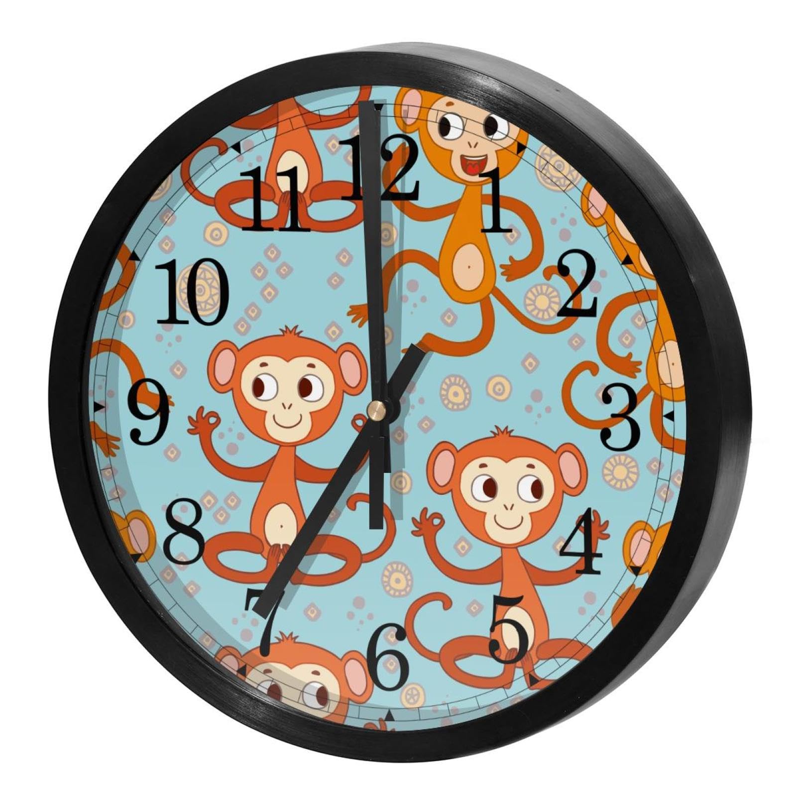 Horloge murale silencieuse sans tic-tac à quartz pour cuisine et bureau