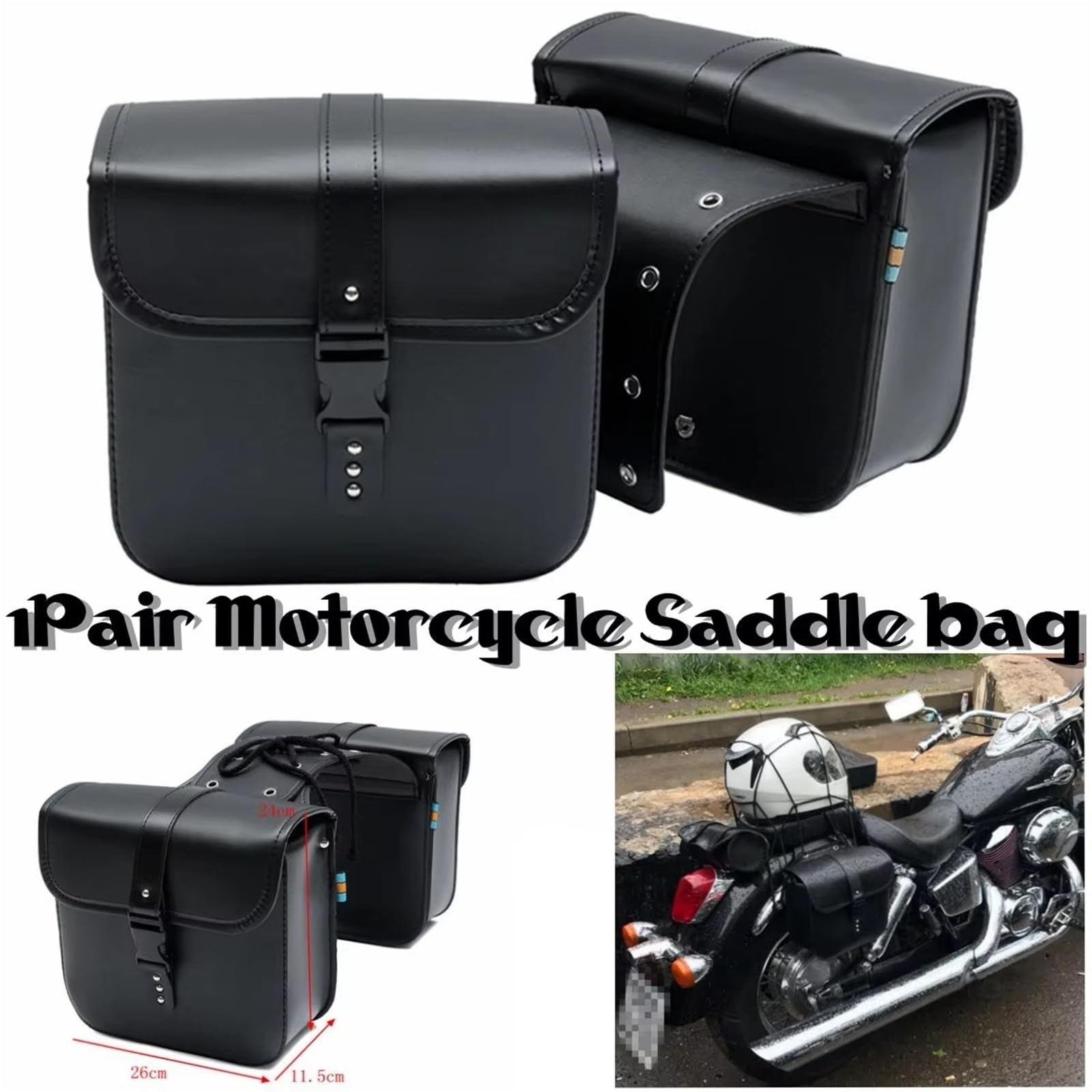 Moto Sacoche Selle Paire De Sacoches Selle Universelles Pour Moto Pour Suzuki Rangement Latéral À Outils Pour Fourche