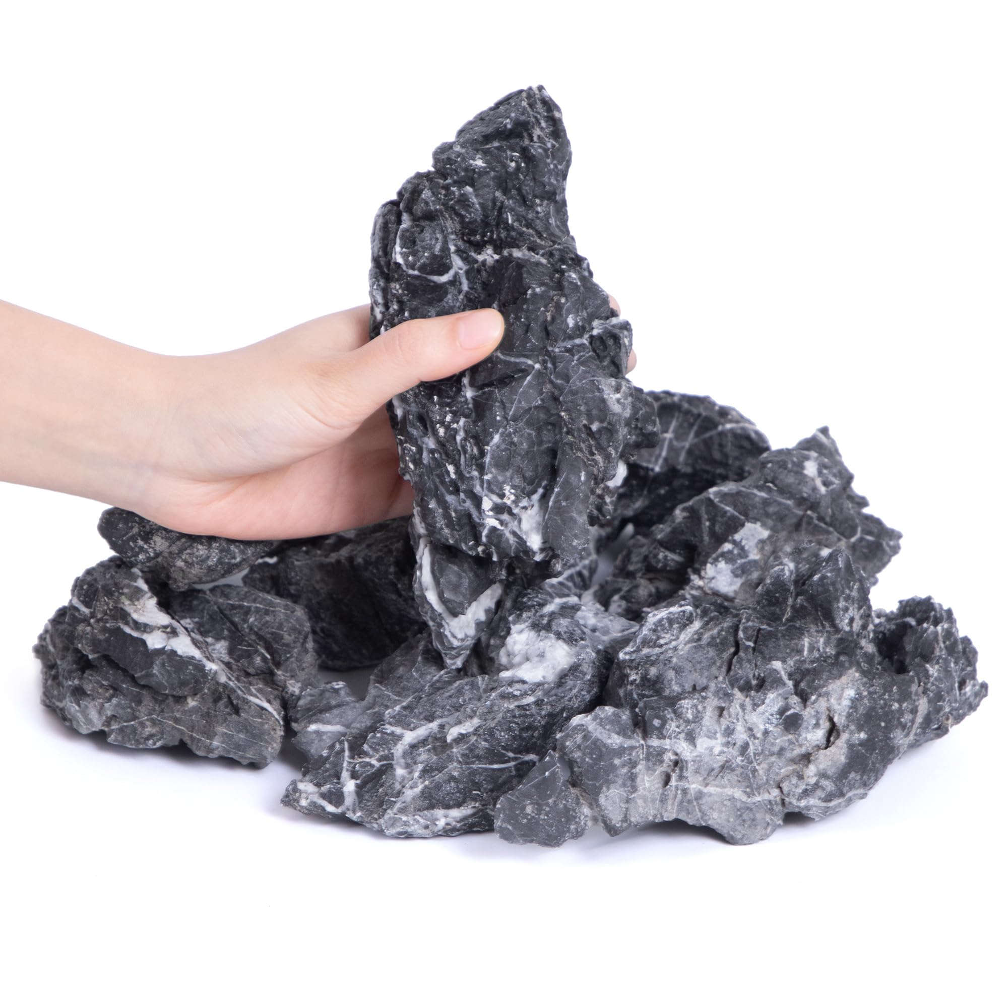 Pietra Seiryu Naturale Per Acquari 11 LB - Rocce Da 3-8 Pollici Per Paesaggistica, Decorazione Vasca Pesci - Foto 3