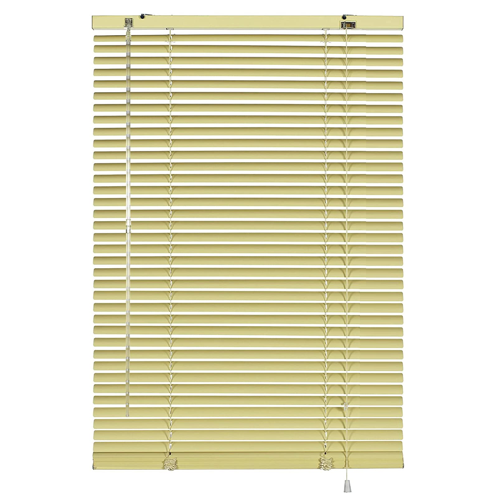 Żółte aluminiowe żaluzje weneckie do okien, metalowe, zaciemniające, poziome żaluzje do domu, biura, kuchni, łazienki, wodoodporne, przeciwsłoneczne, konfigurowalny rozmiar (szer. 140 x wys. 180 cm)
