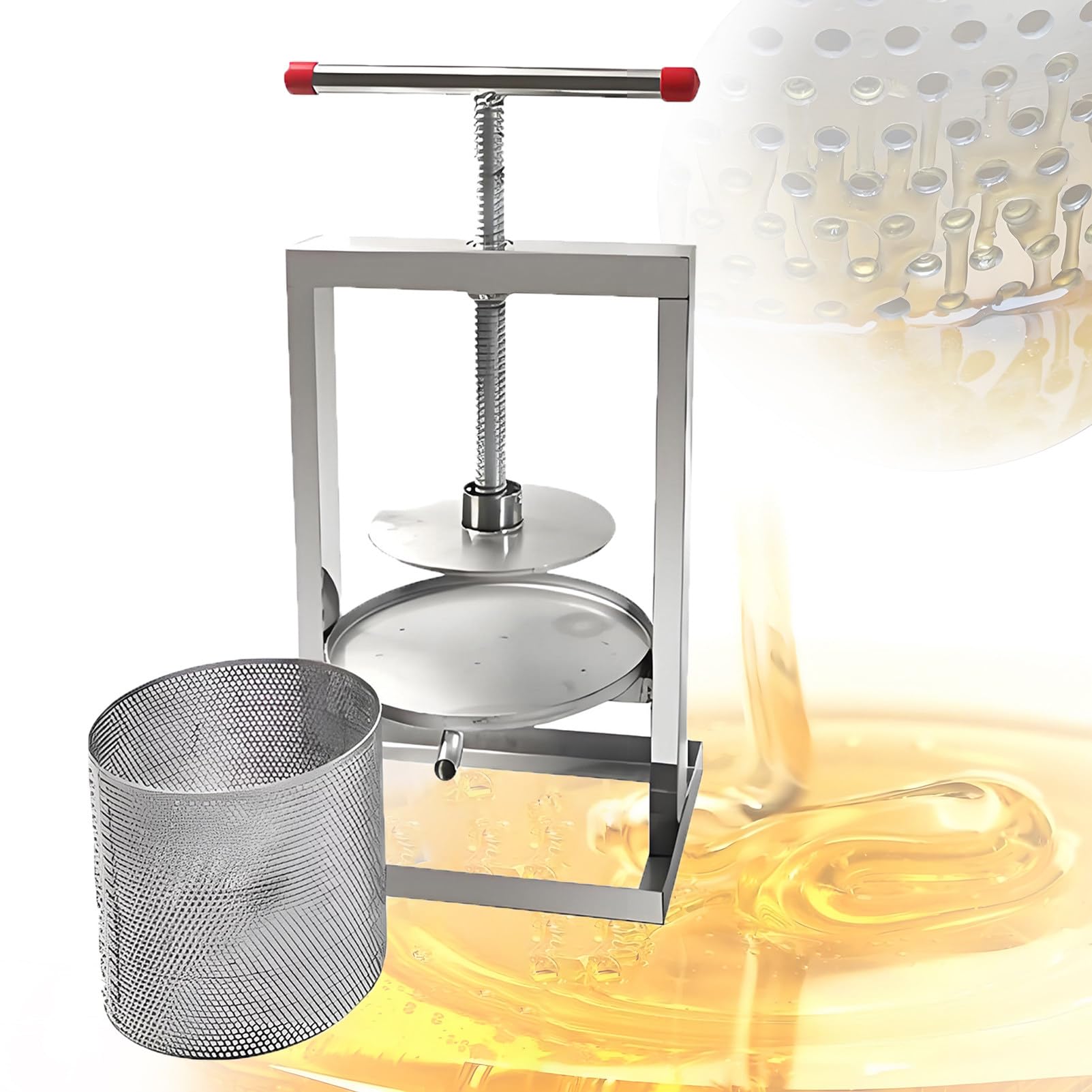 Produttore manuale del succo della pressa della mano dell'acciaio inossidabile dell'estrattore del miele per l'apicoltura e l'uso commerciale