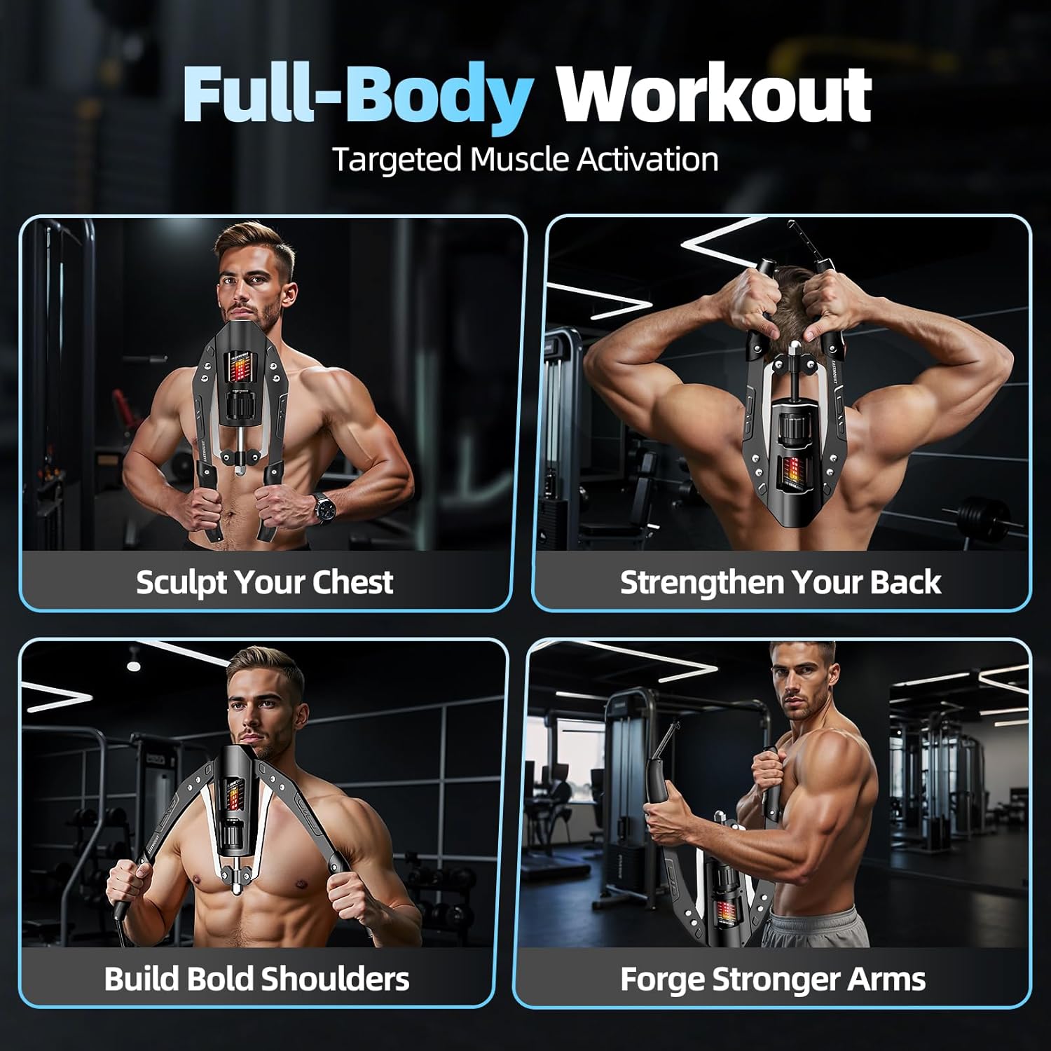 EAST MOUNT Twister Arm Exerciser - Adjustable 22-440lbs Hydraulic Power, Home Chest Expander, Shoulder Muscle Training Fitness Equipment, Arm Enhanced Exercise Strengthener