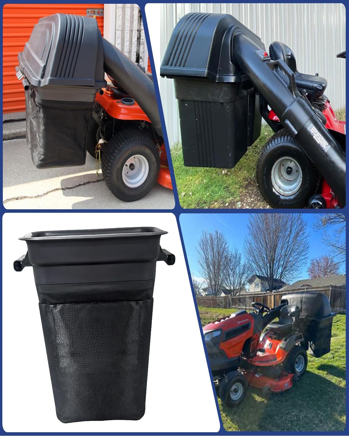 532400226 - Bolsa para tractor de césped para cortacésped Husqvarna Poulan AYP Craftsman G483ST, RZ30, RZ3016, Dixon Riding