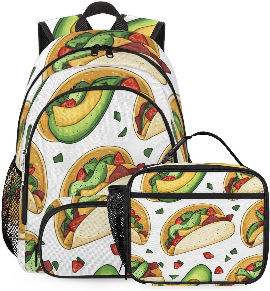 Backpack with Lunch Box 2pcs Set