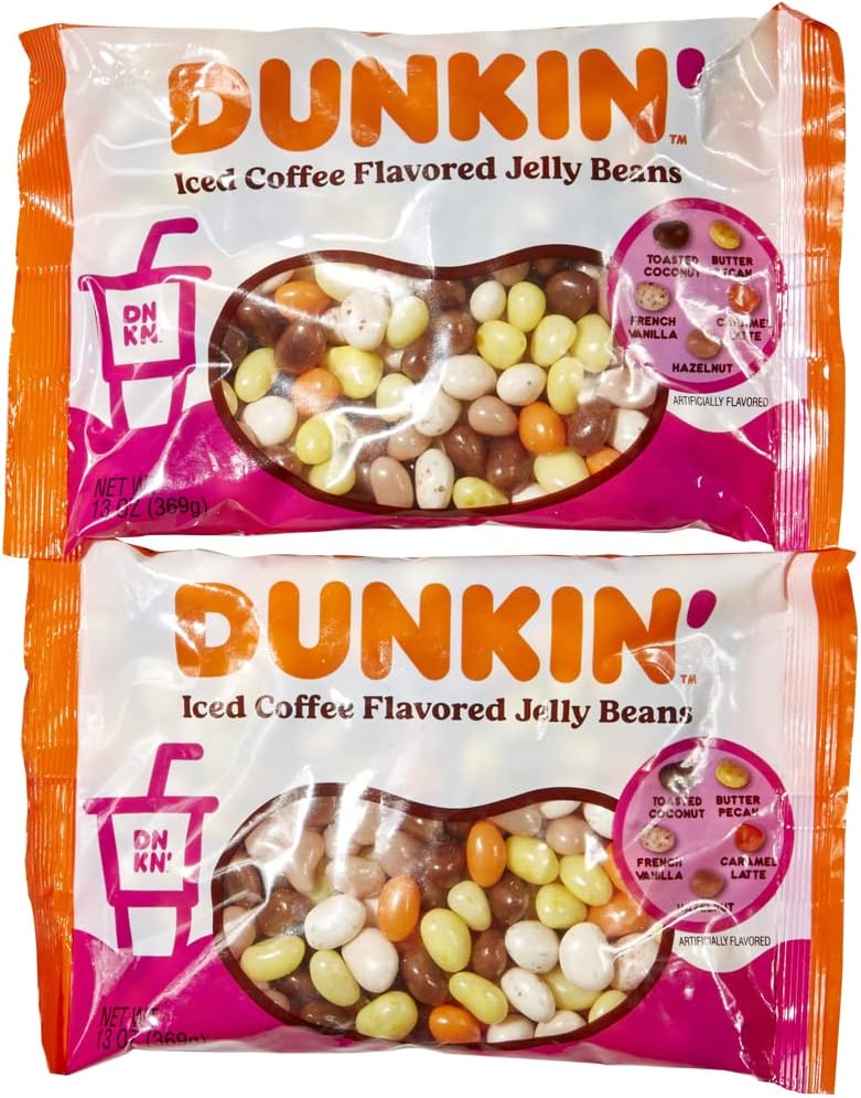 Dunkin' Iced Coffee Flavored Jelly Beans Candy, 2 Pack, Snacks & Sweets By Fr...