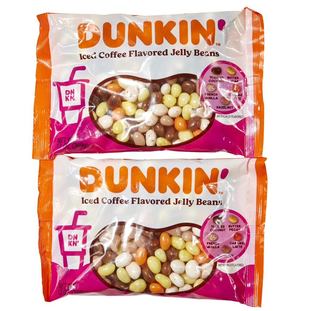 Dunkin’ Iced Coffee Flavored Easter Jelly Beans, 2 Pack
