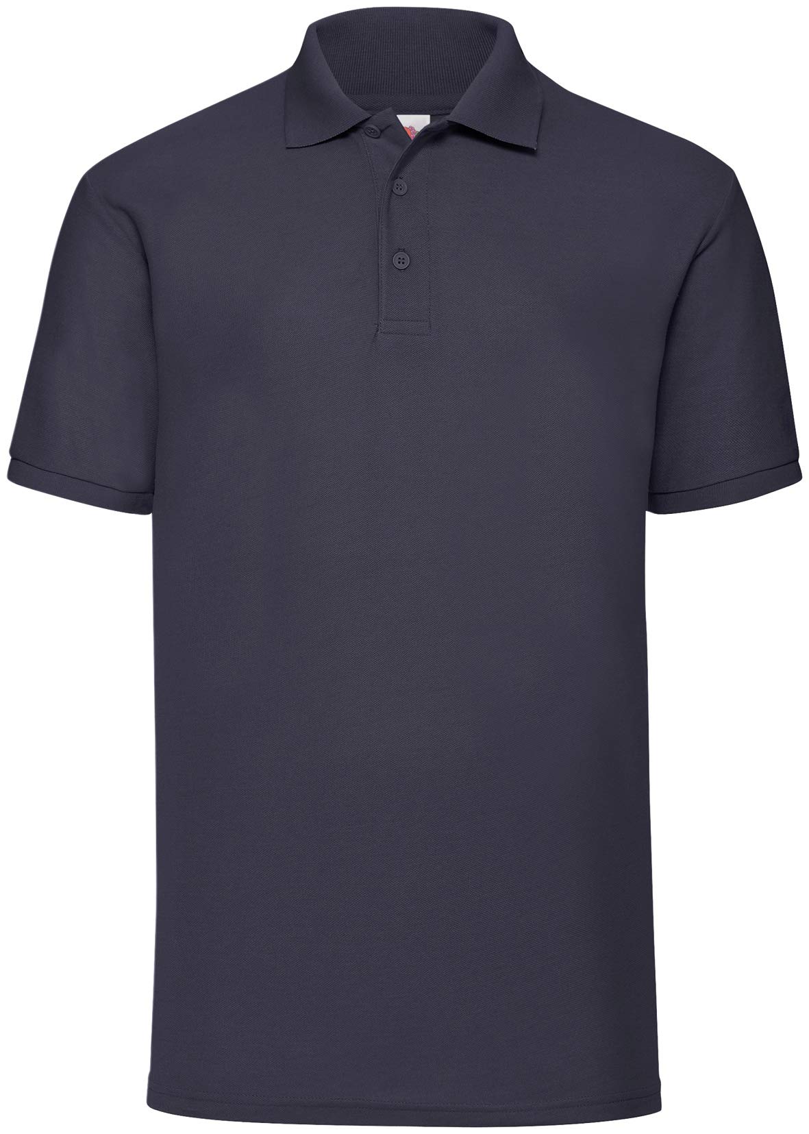 Fruit Of The Loom Men's Deep Navy Easy Care Pique Polo Shirt - Size L