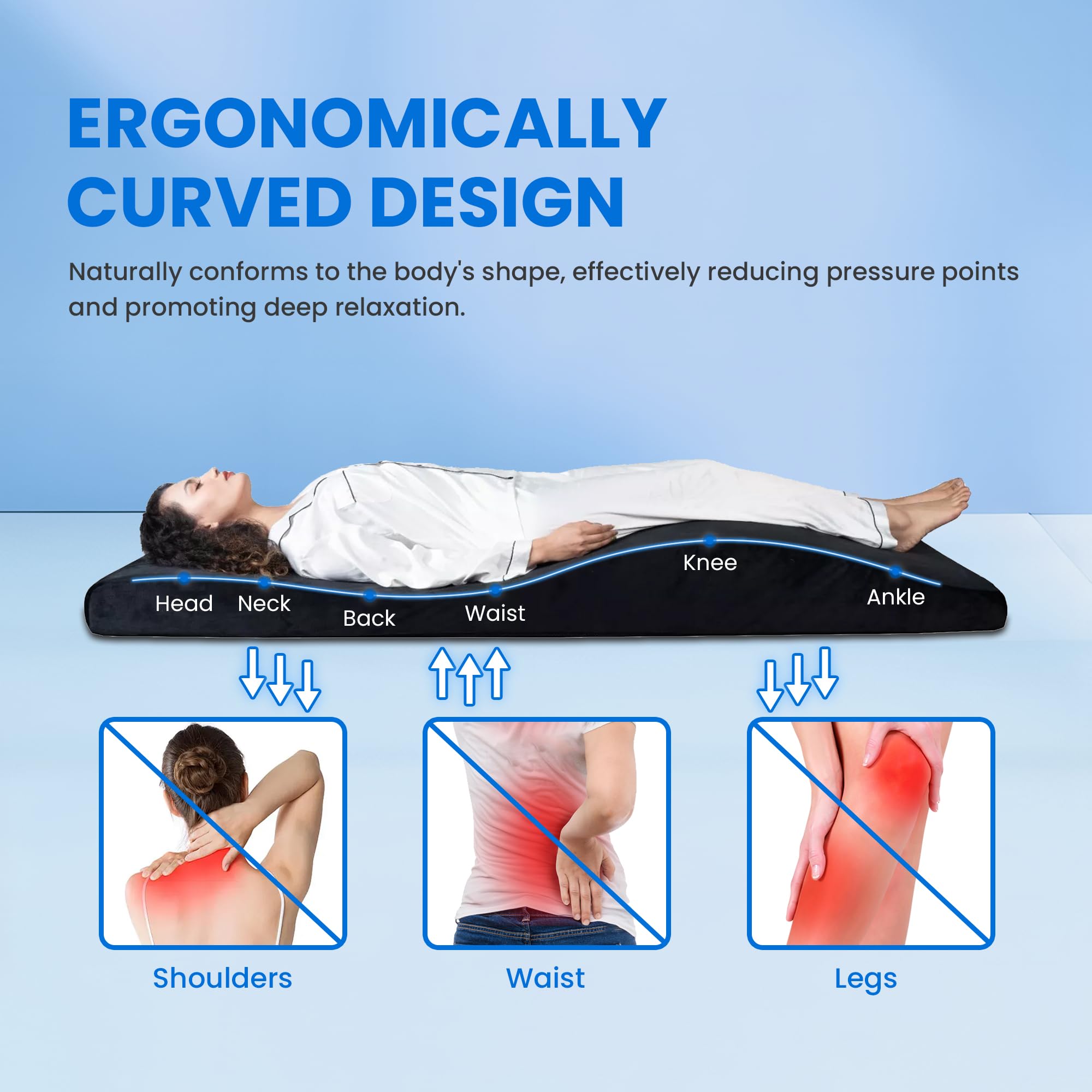 Matelas Extension de Cils, Matelas à Cils Courbé, Surmatelas Table de Massage, Coussin pour Lit de Cils pour Salon de Beauté