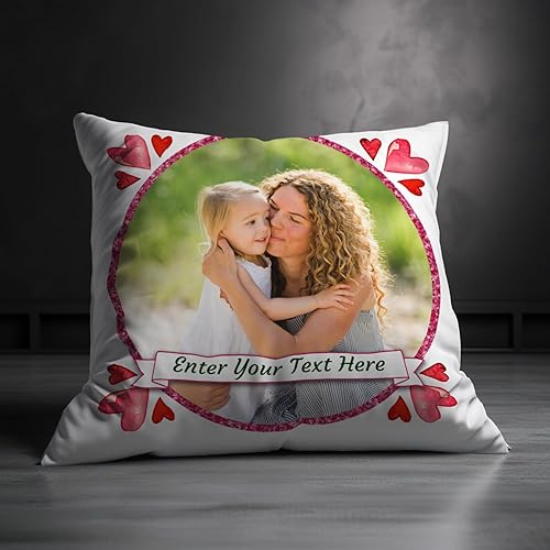 Miniatura 7 de Almohada personalizada para subir fotos del Día de la Madre para mujer, almohada personalizada, regalos para mamá, regalos para mamá, carga de fotos