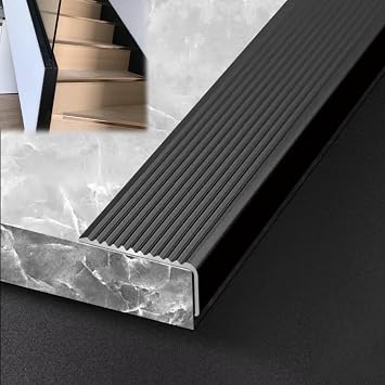 LIYI929GP Outdoor Stair Nosing Transition Strip, 90cm Stair Edge Protector Molding Trim Waterproof Antisslip, Home School Office Hospital Staircase Strip Window Sill Nosing/Decorative Edge Trim