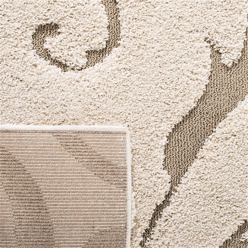 BOWERY HILL Contemporary 3'-3" x 5'-3" Power Loomed Rug in Cream/Beige